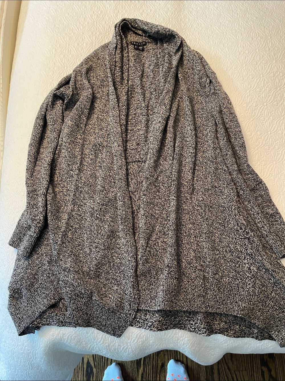 Theory Black and White Sweater